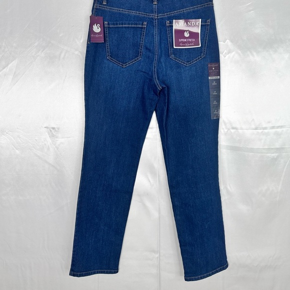 Gloria‎ Vanderbilt Classic Rise Tapered Leg Blue Women's Jeans Size 8P - Picture 7 of 14